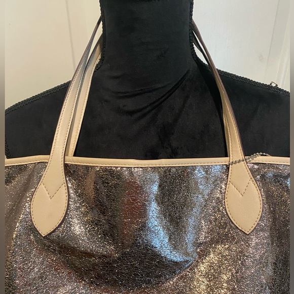 Sorial New York Metallic Tote Bag NWOT - Picture 7 of 9